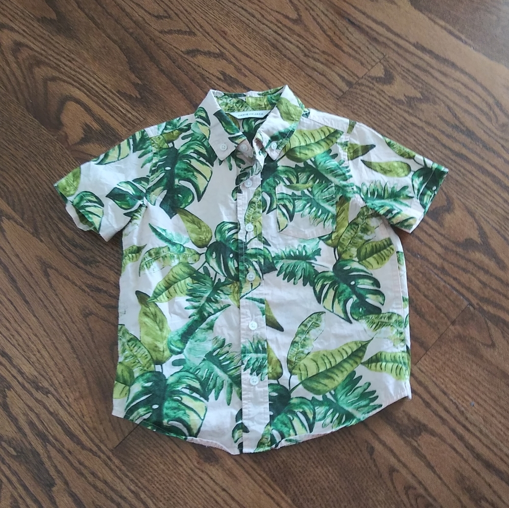 Janie And Jack Jungle Theme Button Down Shirt